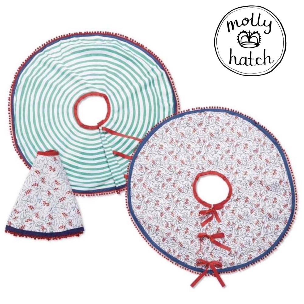 Molly Hatch Holiday Flourish Reversible Tree Skirt